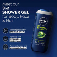 Nivea Men Shower Gel Energy 250ml