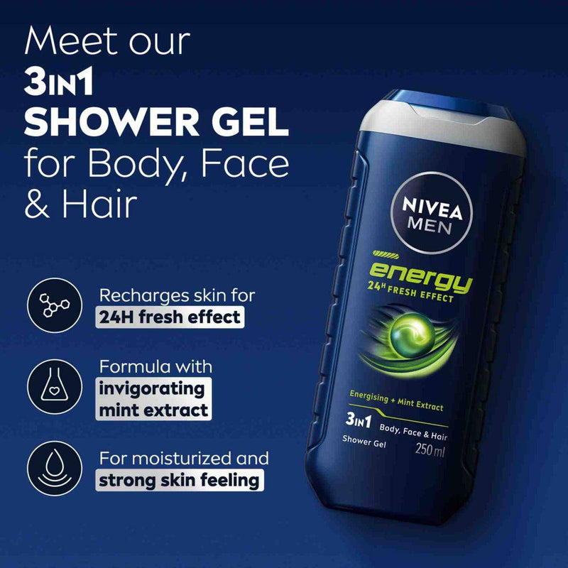 Nivea Men Shower Gel Energy 250ml