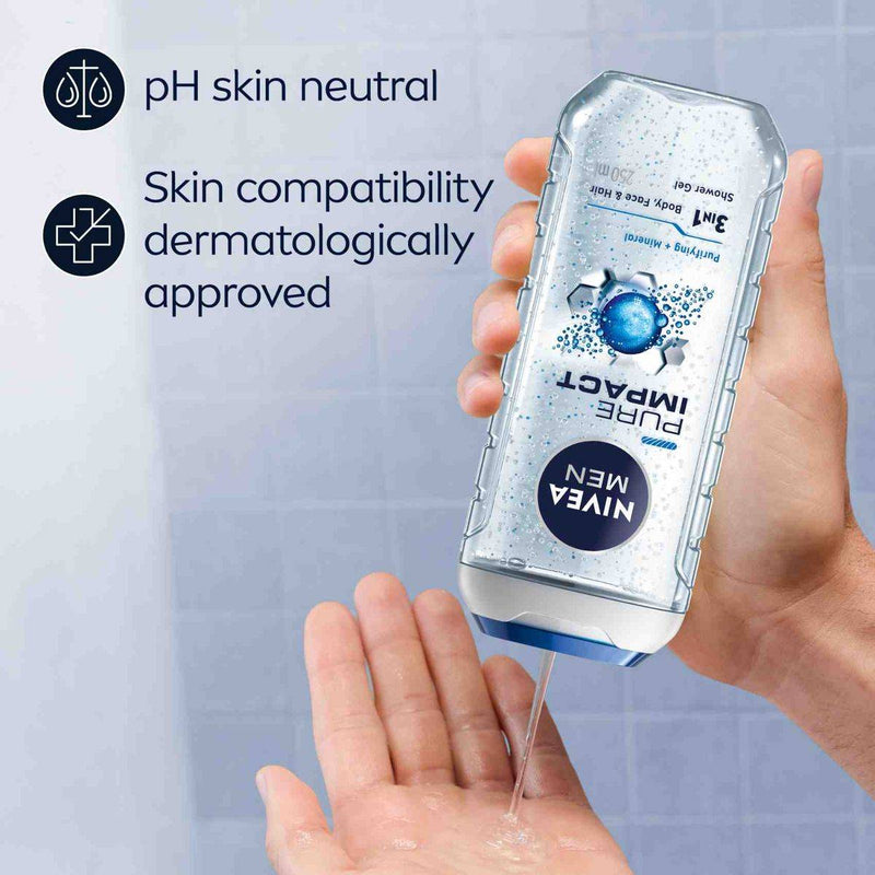 Nivea Men Shower Gel Pure Impact 250ml