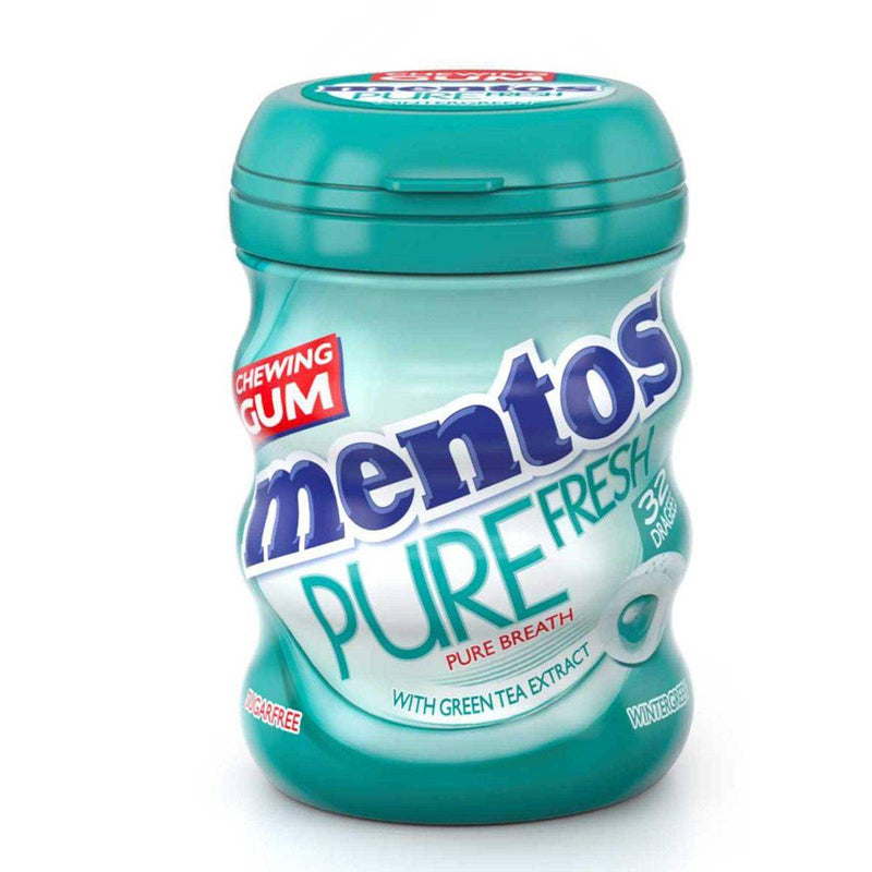Mentos Pure Fresh Chewing Gum Wintergreen 32 Pieces