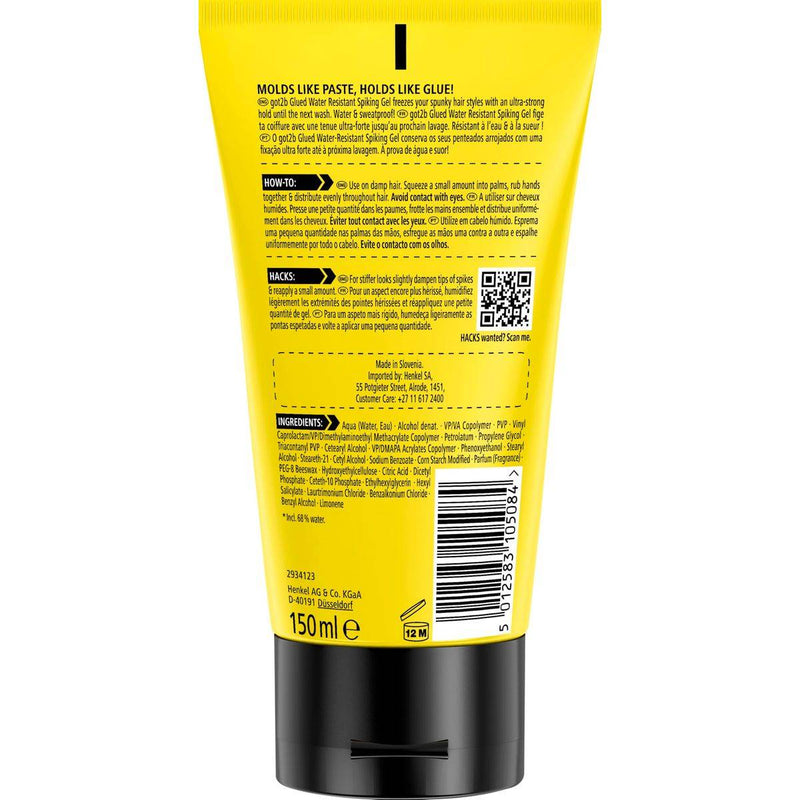 Schwarzkopf Got2B Glued Waterproof Styling Gel 150ml