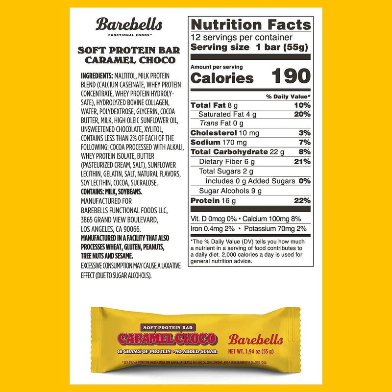 Barebells Caramel Choco Soft Protein Bar 55g