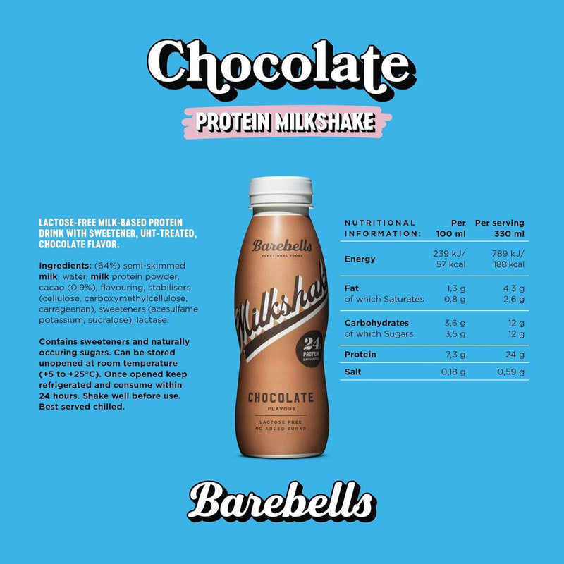 Barebells Protein Milkshake Chocolate 330ml