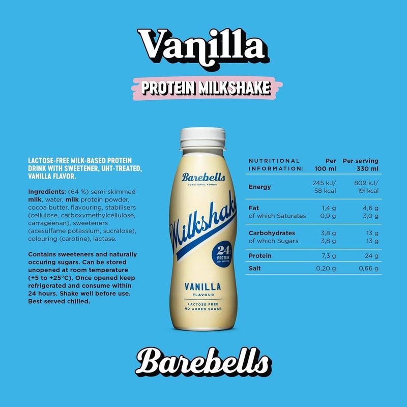 Barebells Protein Milkshake Vanilla 330ml