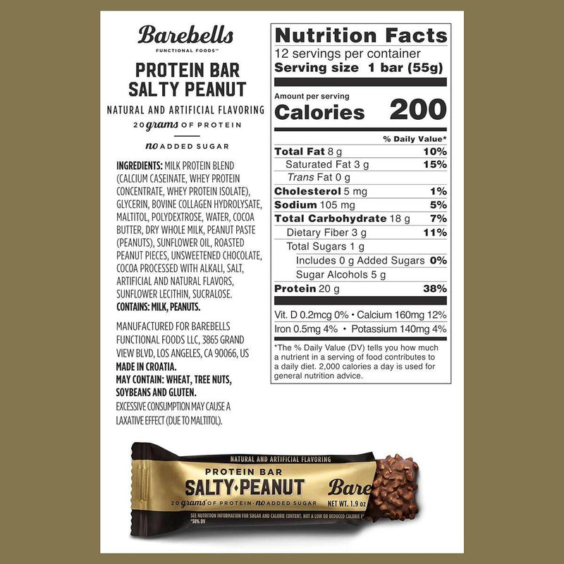 Barebells Salty Peanut Protein Bar 55g
