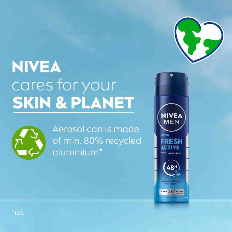 Nivea Men Deodorant Spray Fresh Active 150ml