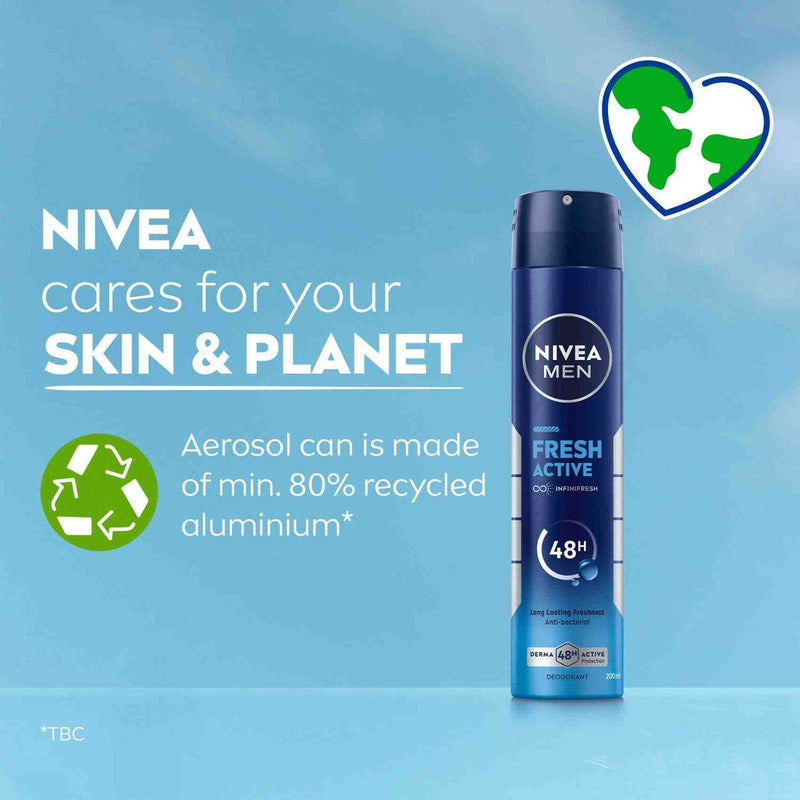 Nivea Men Deodorant Spray Fresh Active 200ml