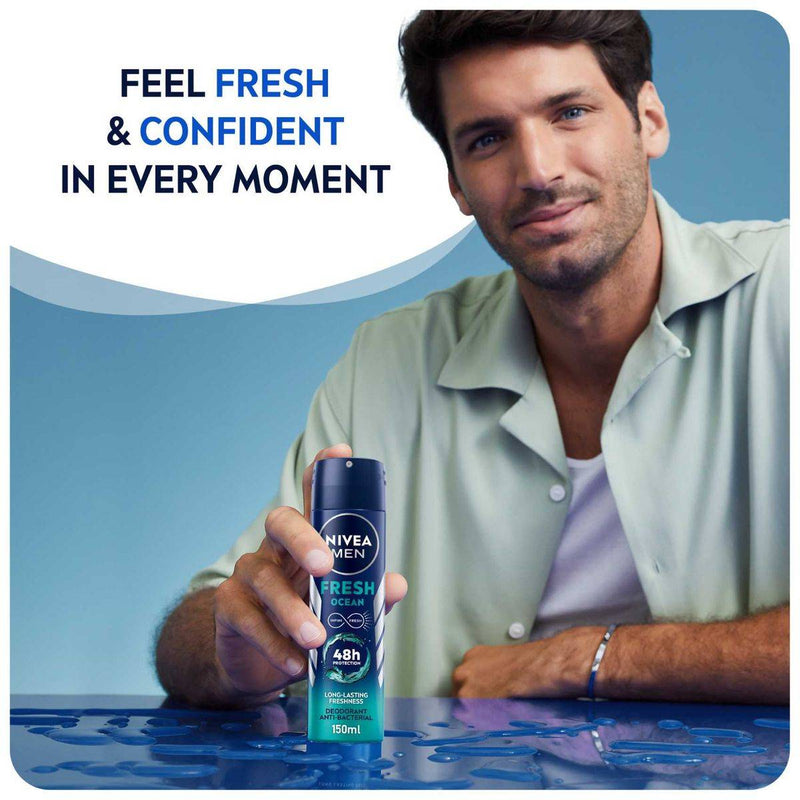 Nivea Men Deodorant Spray Fresh Ocean 150ml