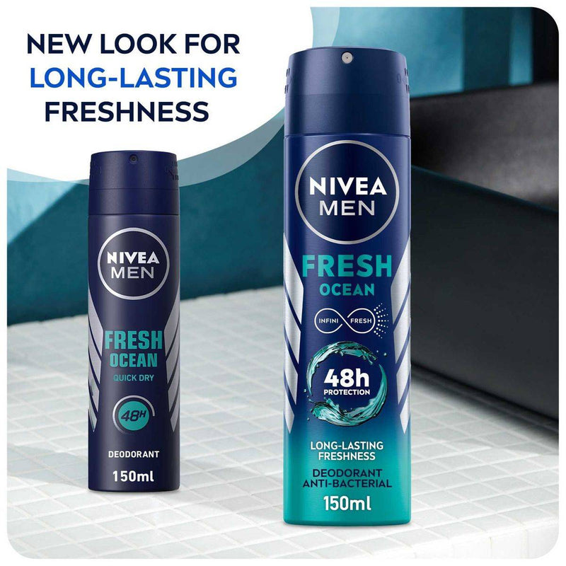 Nivea Men Deodorant Spray Fresh Ocean 150ml