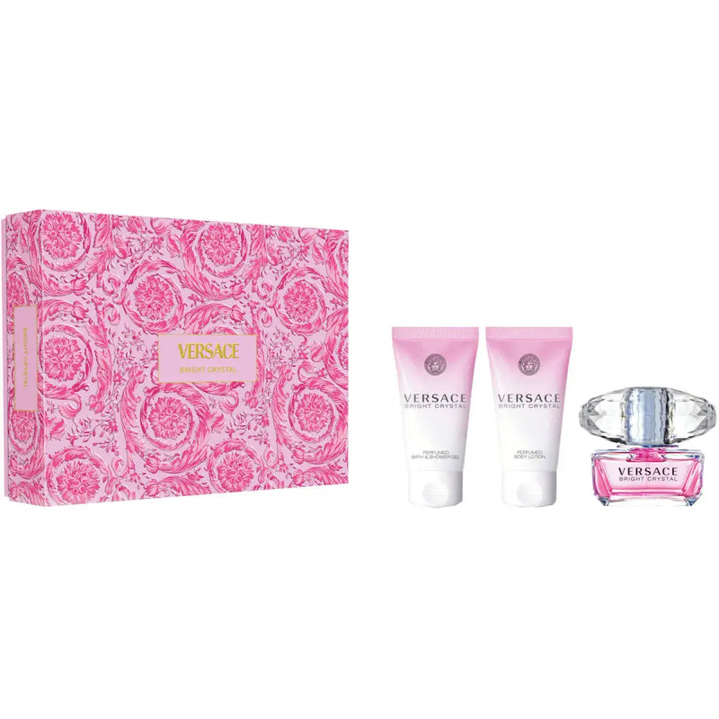 Versace Bright Crystal (W) Set EDT 50ml + Luminous Body Lotion 50ml + Bath & Showergel 50ml