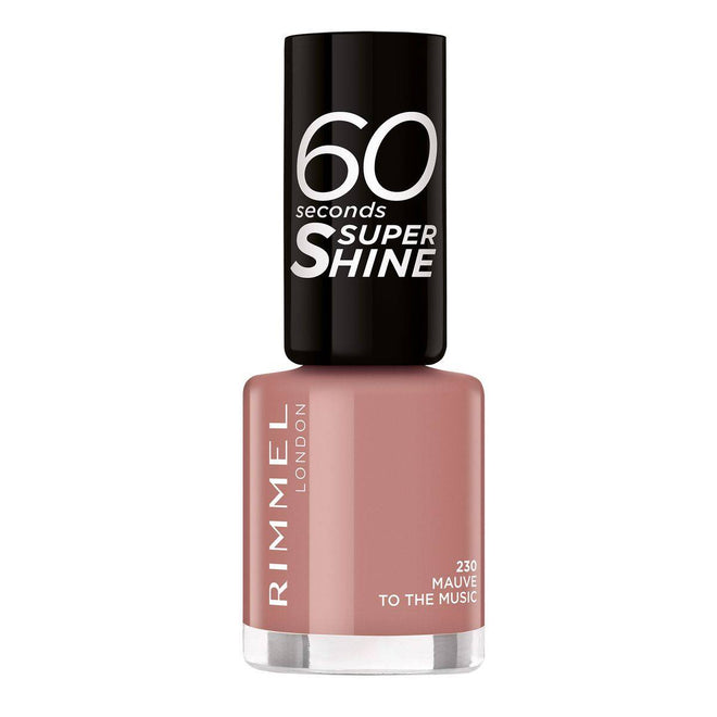 Rimmel 60 Seconds Nail Polish 230 Mauve To The Music 8ml