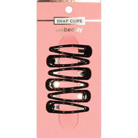 My Beauty Hair Snap Clip 6 Pack Black