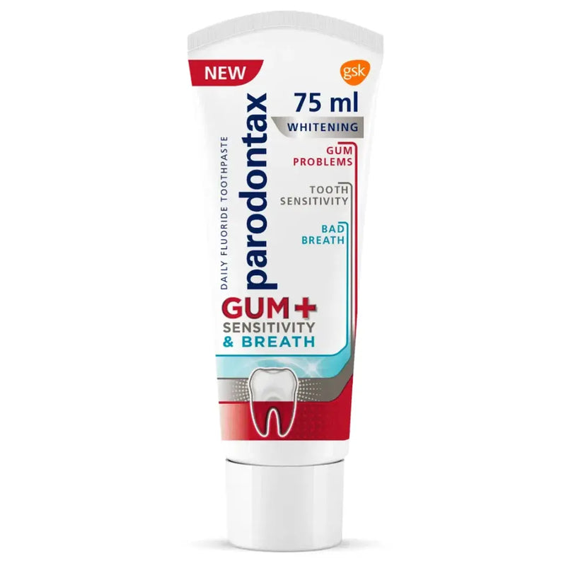Parodontax Toothpaste Gum Plus Breath & Sensitivity Whitening 75ml