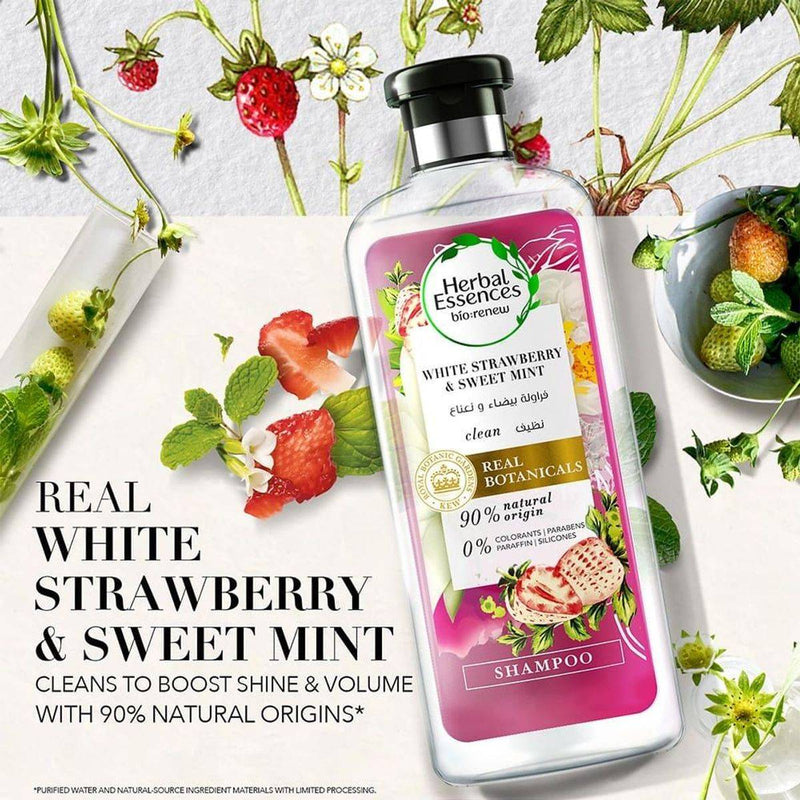 Herbal Essences Bio Renew White Strawberry & Sweet Mint Shampoo 400ml