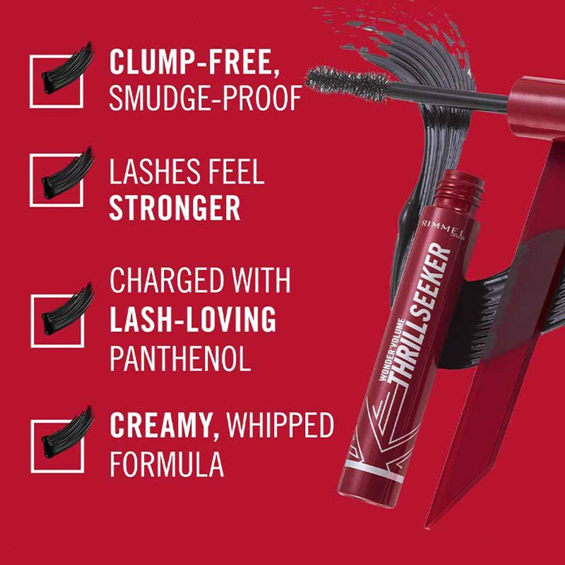 Rimmel Wonder Volume Thrill Seeker Mascara Pitch Black 8ml