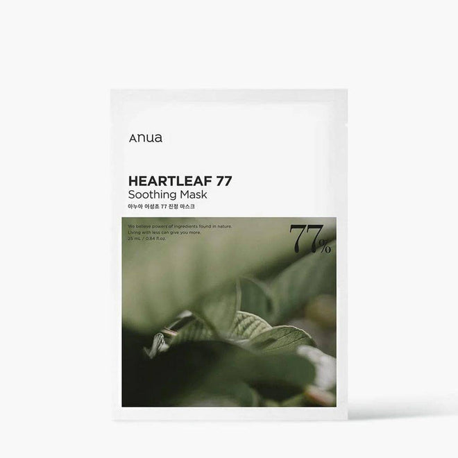 Anua Heartleaf Face Mask 77+ Hyaluron Soothing 25ml 10 Pack