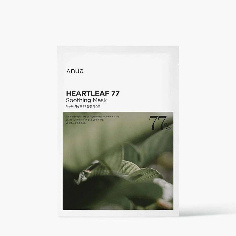 Anua Heartleaf Face Mask 77+ Hyaluron Soothing 25ml 10 Pack