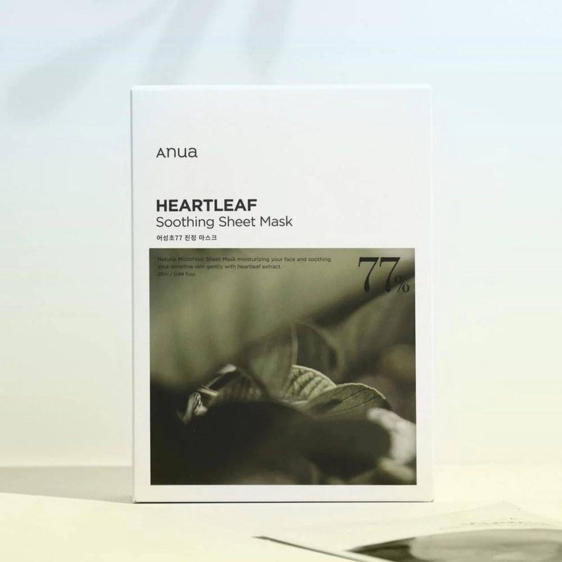 Anua Heartleaf Face Mask 77+ Hyaluron Soothing 25ml 10 Pack