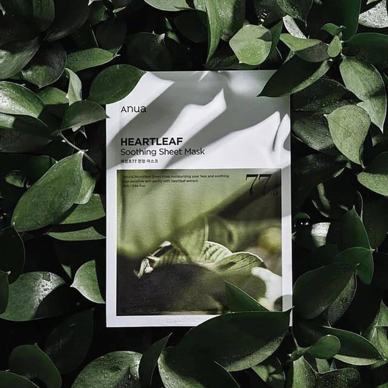 Anua Heartleaf Face Mask 77+ Hyaluron Soothing 25ml 10 Pack