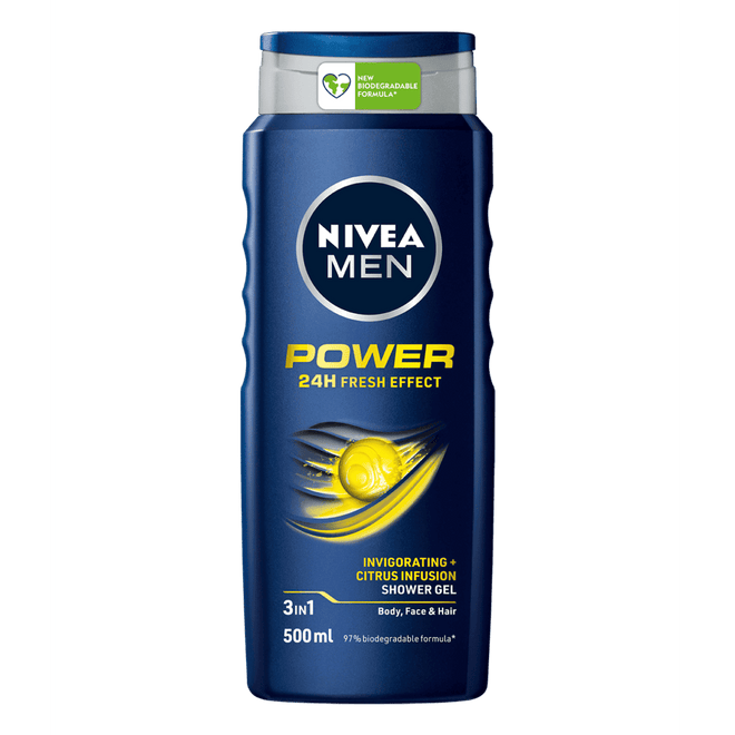 Nivea Men Shower Gel Power Fresh 500ml
