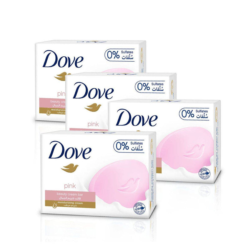 Dove Bar Soap Beauty Cream Pink 125g x 4 Pack