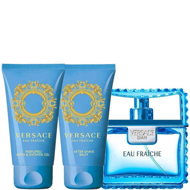 Versace Man Eau Fraiche (M) Set EDT 50ml + Aftershave 50ml + Showergel 50ml C