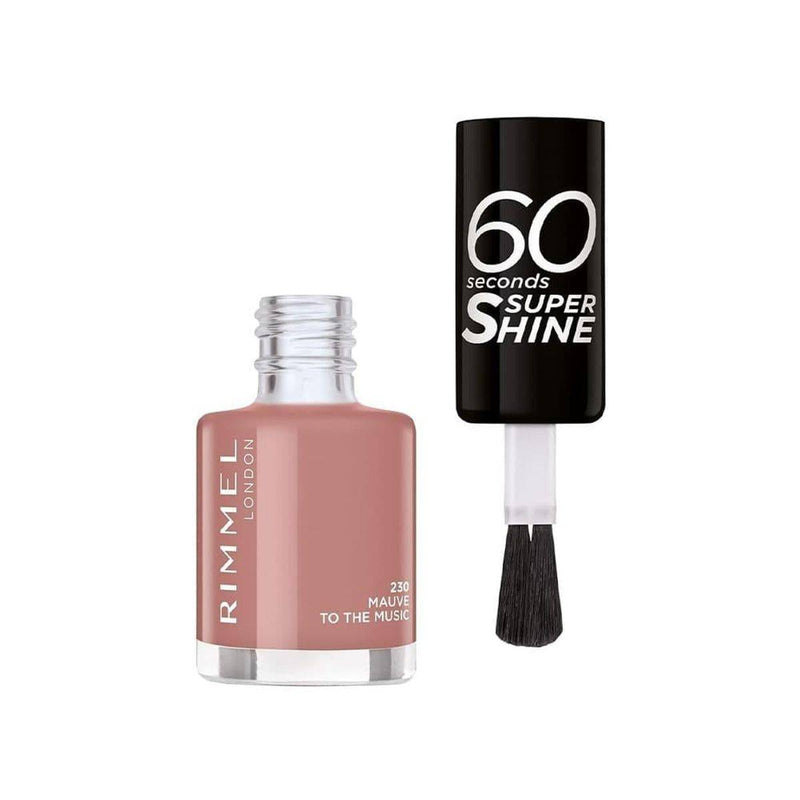 Rimmel 60 Seconds Nail Polish 230 Mauve To The Music 8ml