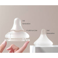 Pigeon Glass Feeding Bottle White Cap 240ml