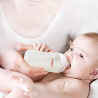 Pigeon Glass Feeding Bottle White Cap 240ml