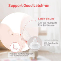 Pigeon Glass Feeding Bottle White Cap 240ml