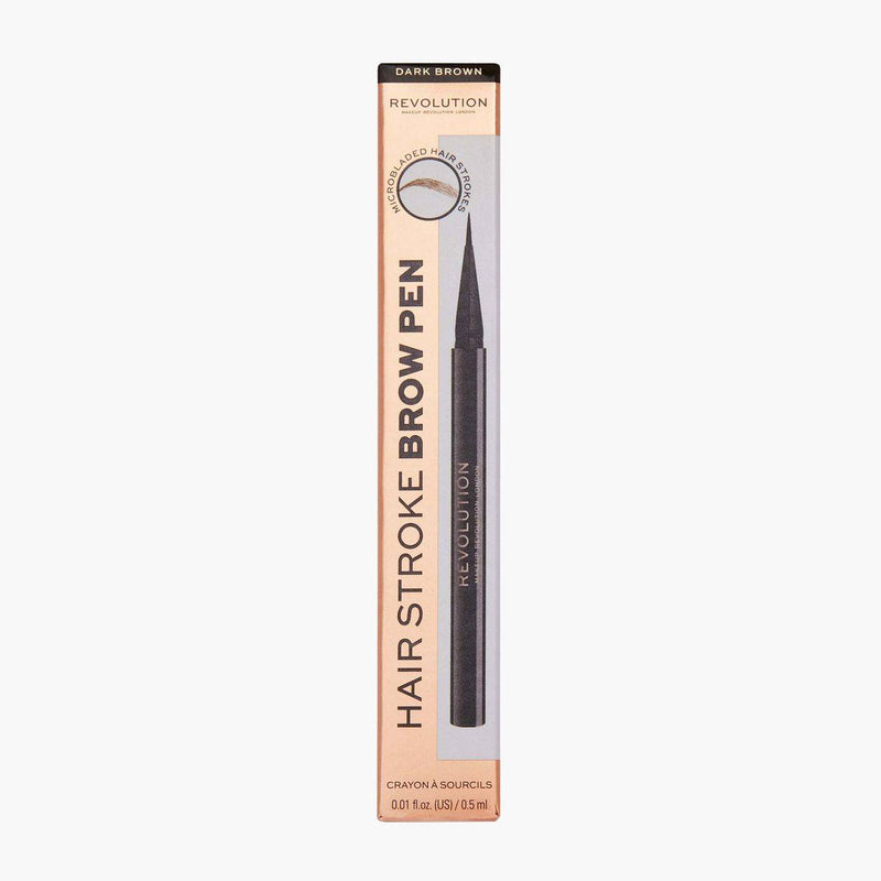 Revolution Makeup Hair Stroke Brow Pen Dark Brown 0.5ml