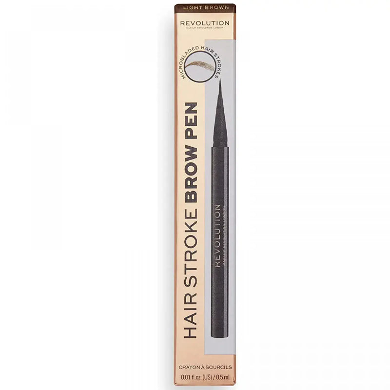 Revolution Makeup Hair Stroke Brow Pen Medium Brown 0.5ml