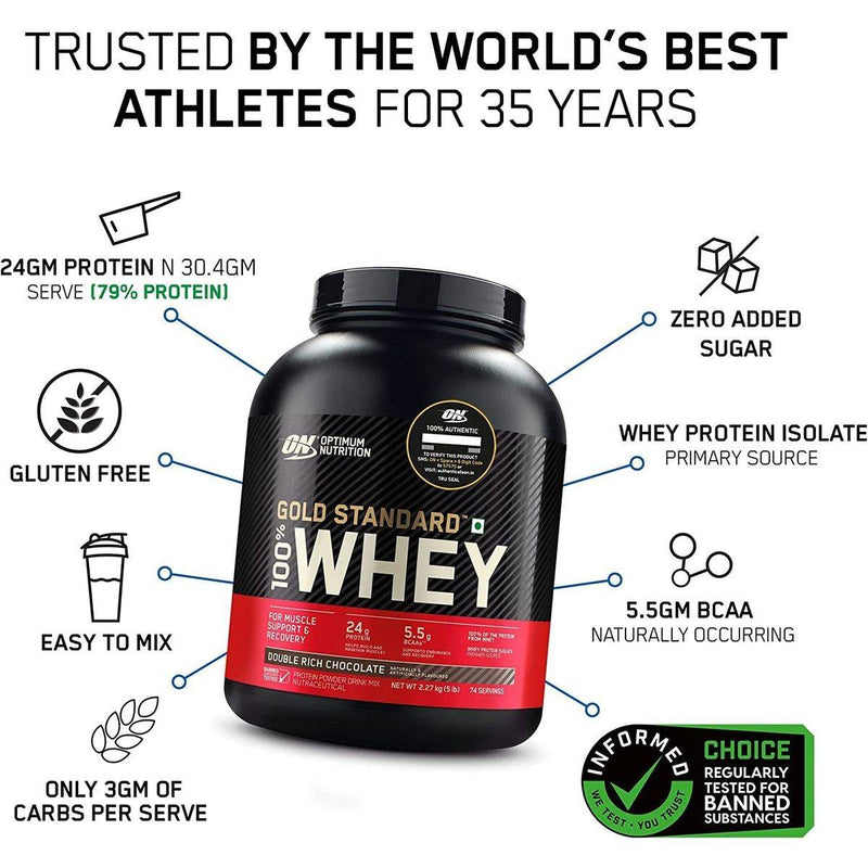 Optimum Nutrition Gold Standard 100% Whey Protein Extreme Milk Chocolate 2.27kg