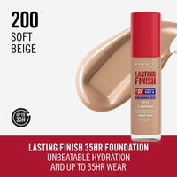 Rimmel Lasting Finish Full Coverage Lightweight Foundation 200 Soft Beige 30ml