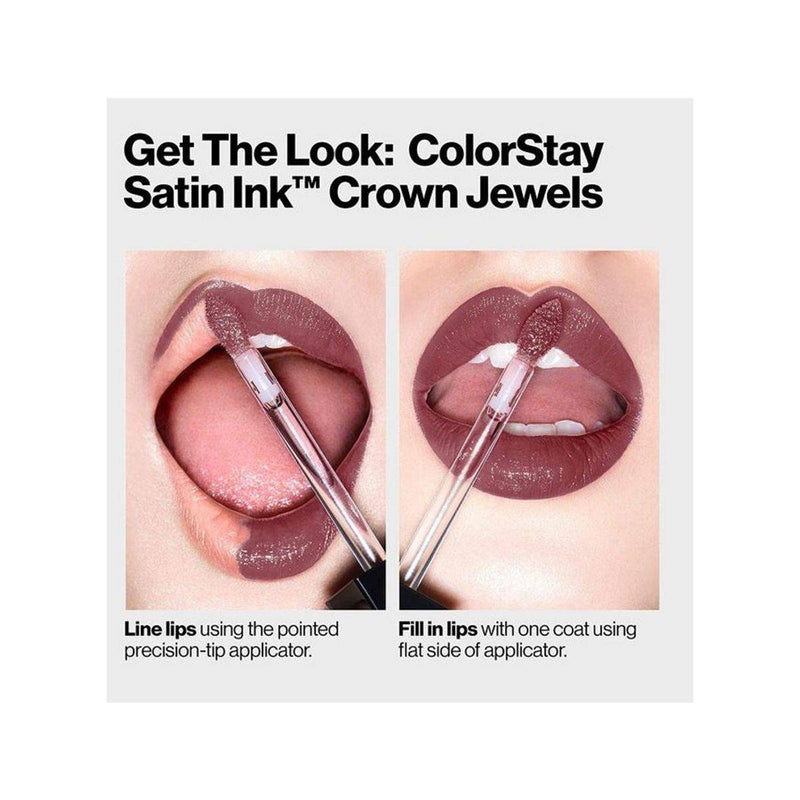 Revlon ColorStay Liquid Lipstick Satin Ink Crown Jewels 33 Queen of Quartz