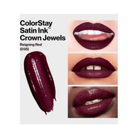 Revlon ColorStay Liquid Lipstick Satin Ink Crown Jewels 35 Reigning Red