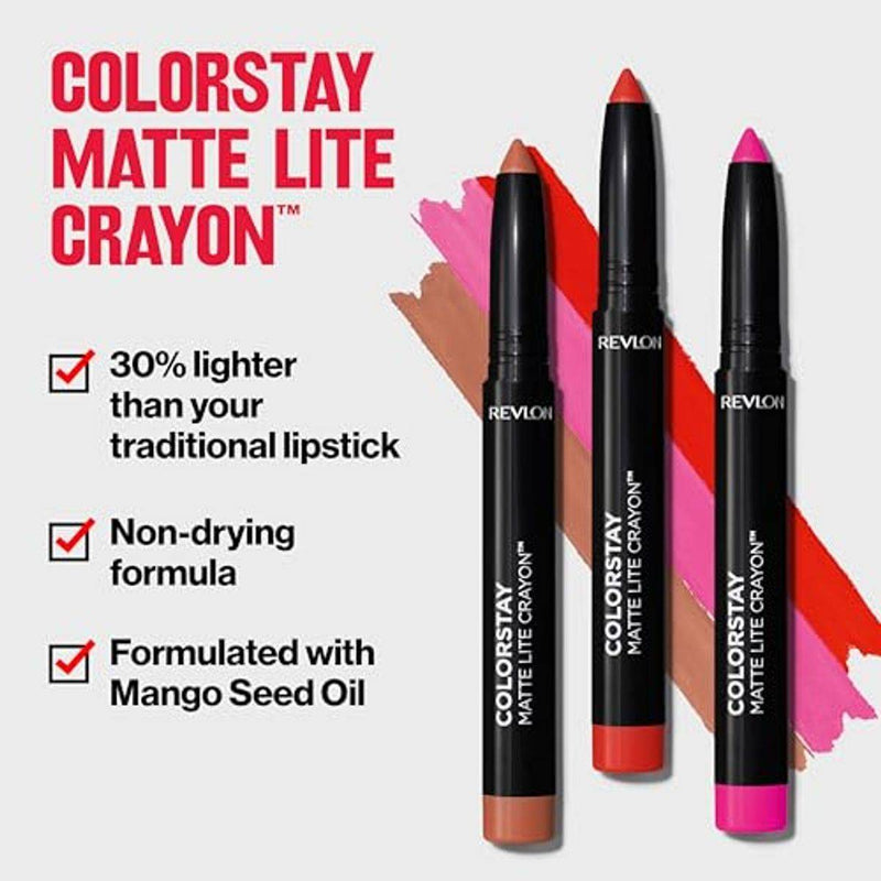 Revlon Colorstay Matte Lite Lip Crayon 005 Sky High