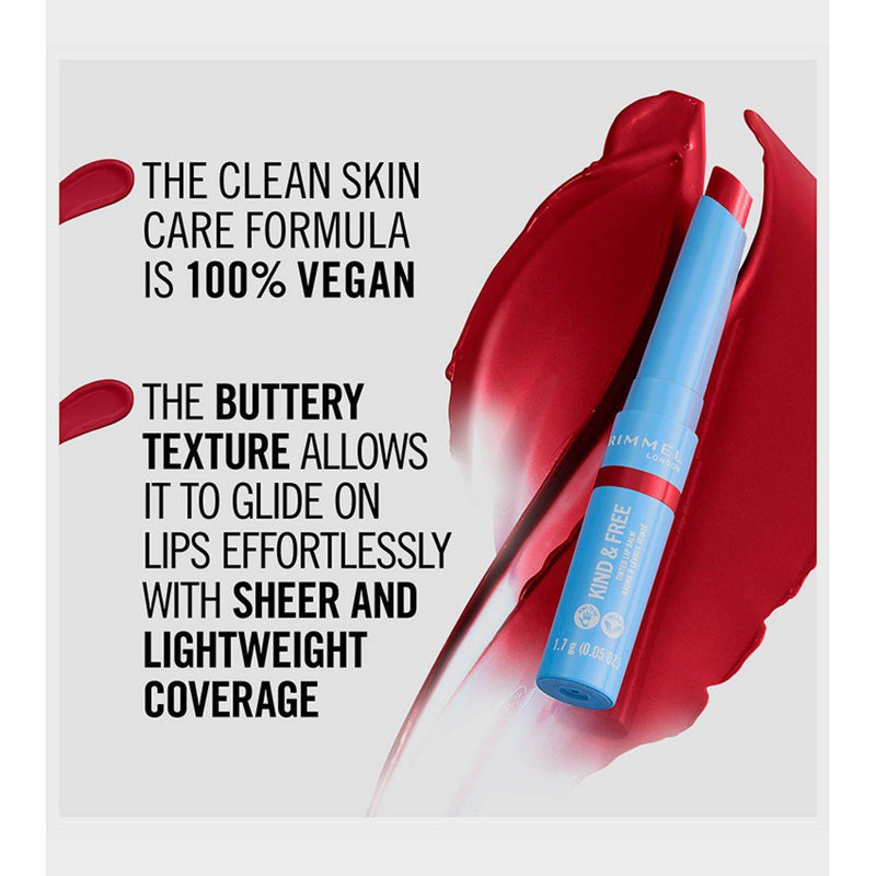 Rimmel Kind & Free Lip Balm 005 Turbo Red 1.7g