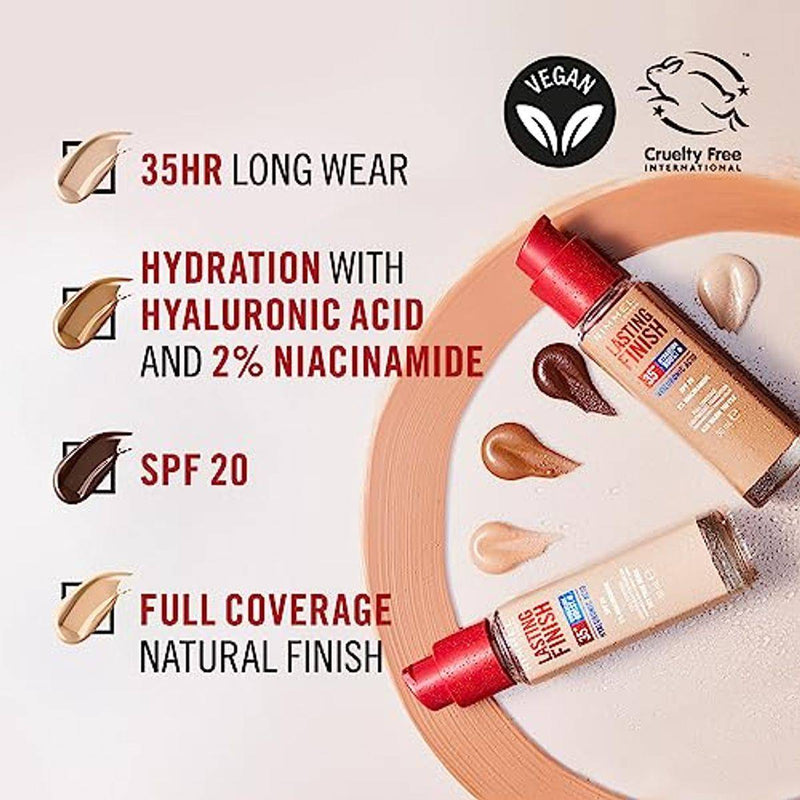 Rimmel Lasting Finish Full Coverage Lightweight Foundation 300 Sand 30ml