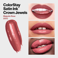 Revlon ColorStay Liquid Lipstick Satin Ink Crown Jewels 37 Majestic Rose