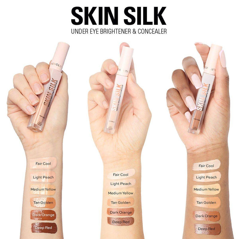 Revolution Makeup Skin Silk Under Eye Brightener & Concealer Tan Golden 4ml