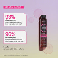 Hask Keratin Protein Smoothing Shine Oil 18ml