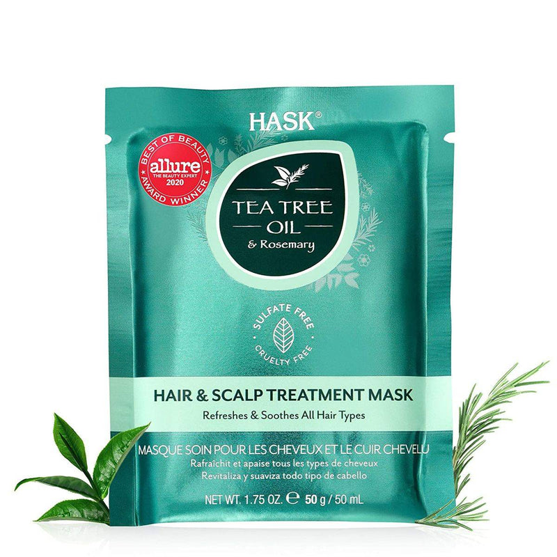 Hask Tea Tree Oil & Rosemary Hair & Scalp Hair Mask 50g