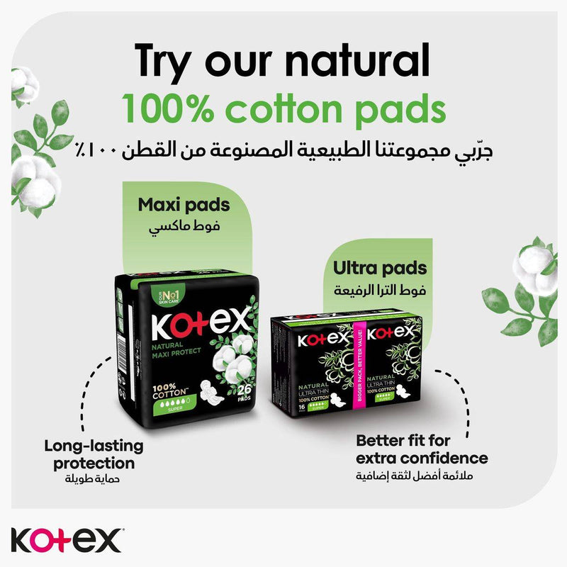 Kotex Pantyliners Natural Normal 30 Liners