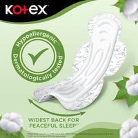 Kotex Sanitary Napkin Natural Maxi Protect Night + Wings 22 Pads