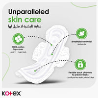 Kotex Sanitary Napkin Natural Maxi Protect Super + Wings 26 Pads