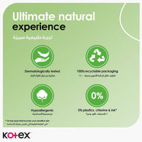 Kotex Sanitary Napkin Natural Maxi Protect Super + Wings 26 Pads