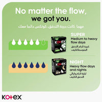 Kotex Sanitary Napkin Natural Maxi Protect Super + Wings 26 Pads