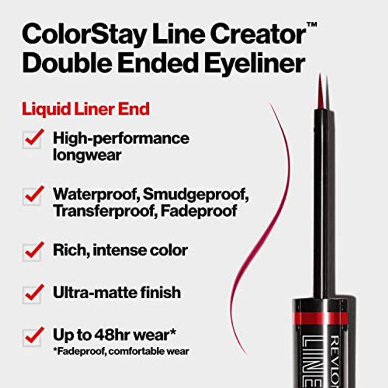 Revlon ColorStay Eyeliner Line Creator Double Ended 155 Cool As Ice
