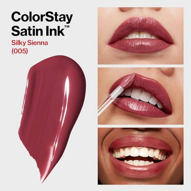 Revlon ColorStay Liquid Lipstick Satin Ink 005 Silky Sienna